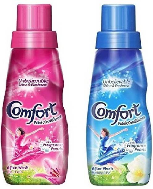 Comfort Fabric Conditioner Morning Fresh (Blue) + Lily Fresh (Pinkl) - 220ml (Pack Of 2)