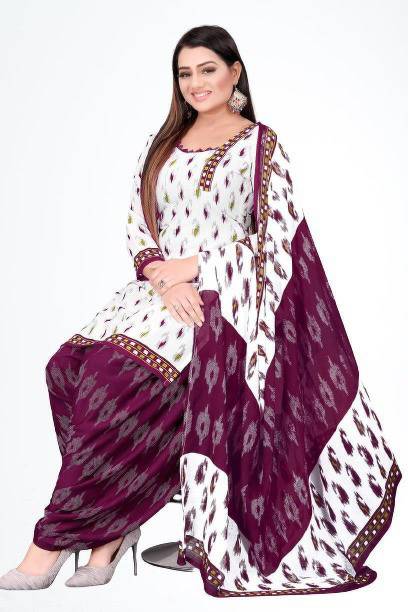 YASHIKA Crepe Printed Salwar Suit Material Price in India - Buy YASHIKA Crepe Printed Salwar Suit Material online at galgota.in - Image 2