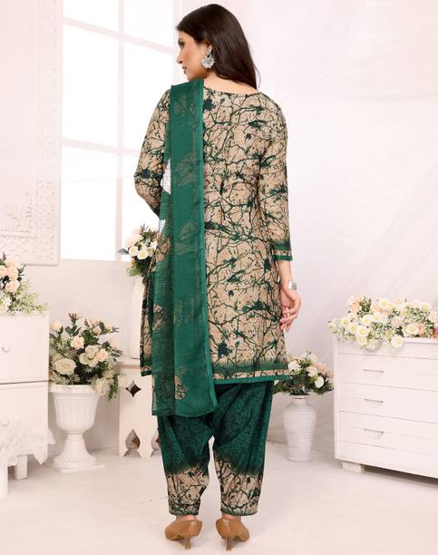 YASHIKA Crepe Floral Print Salwar Suit Material - Image 2