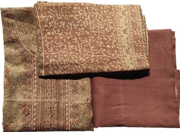 GC80 BY GAURI COLLECTION Wool Embroidered Salwar Suit Material - Image 2