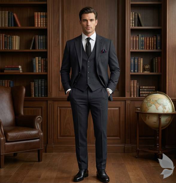 Unstitched Wool Suit Fabric Self Design
