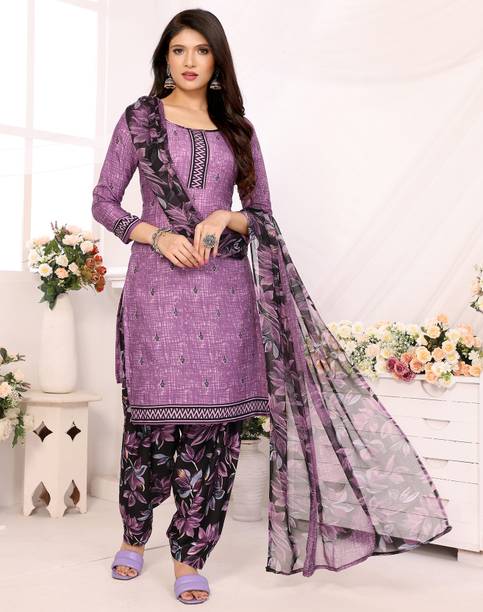 YASHIKA Crepe Floral Print Salwar Suit Material - Image 4