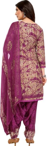 Priyashi Crepe Printed Salwar Suit Material Price in India - Buy Priyashi Crepe Printed Salwar Suit Material online at galgota.in - Image 2
