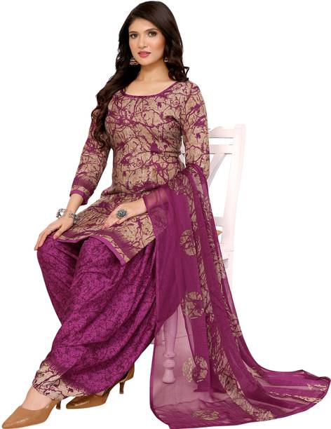 Priyashi Crepe Printed Salwar Suit Material Price in India - Buy Priyashi Crepe Printed Salwar Suit Material online at galgota.in - Image 4