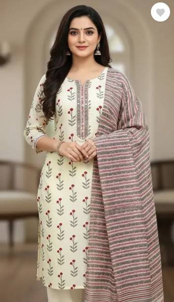 Embroided Silk Blend Salwar Suit