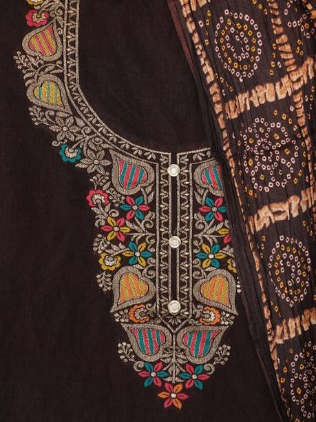 Jaipur Kurti Silk Blend Self Design Salwar Suit Material - Image 4