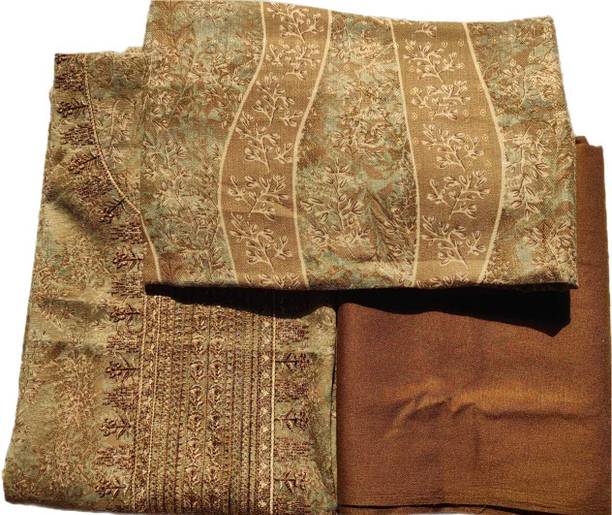 GC80 BY GAURI COLLECTION Wool Embroidered Salwar Suit Material - Image 2