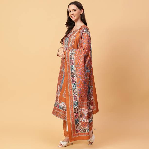starmoda Wool Printed Salwar Suit Material Price in India - Buy starmoda Wool Printed Salwar Suit Material online at galgota.in - Image 3