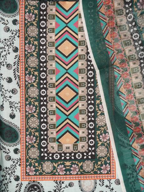 Jaipur Kurti Cotton Blend Printed Salwar Suit Material - Image 4