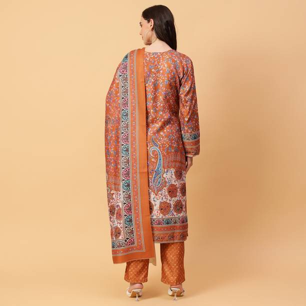 starmoda Wool Printed Salwar Suit Material Price in India - Buy starmoda Wool Printed Salwar Suit Material online at galgota.in - Image 2