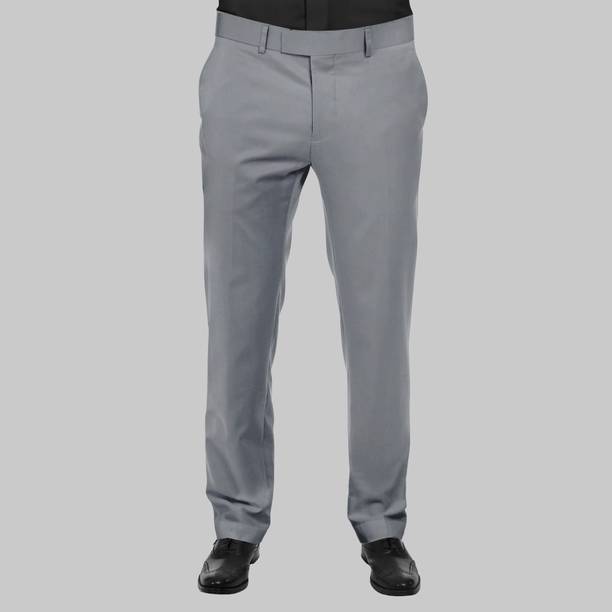 Unstitched Cotton Lycra Trouser Fabric Solid