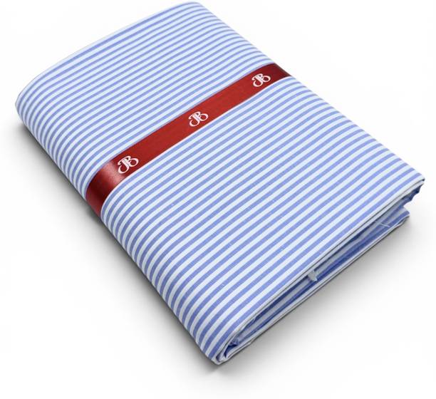 Unstitched Cotton Blend Shirt Fabric Striped