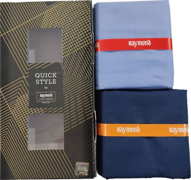 Unstitched Cotton Blend Shirt & Trouser Fabric Self Design