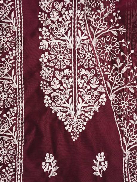 Jaipur Kurti Cotton Blend Embroidered Salwar Suit Material - Image 4