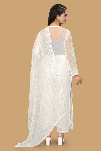 bhagyalaxmi creation Georgette Embroidered Kurta Fabric Price in India - Buy bhagyalaxmi creation Georgette Embroidered Kurta Fabric online at... - Image 2