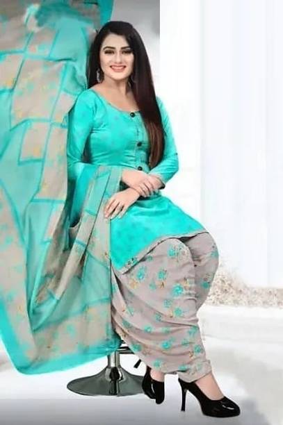 Solid Crepe Salwar Suit