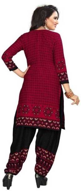 YASHIKA Crepe Printed Salwar Suit Material Price in India - Buy YASHIKA Crepe Printed Salwar Suit Material online at galgota.in - Image 2