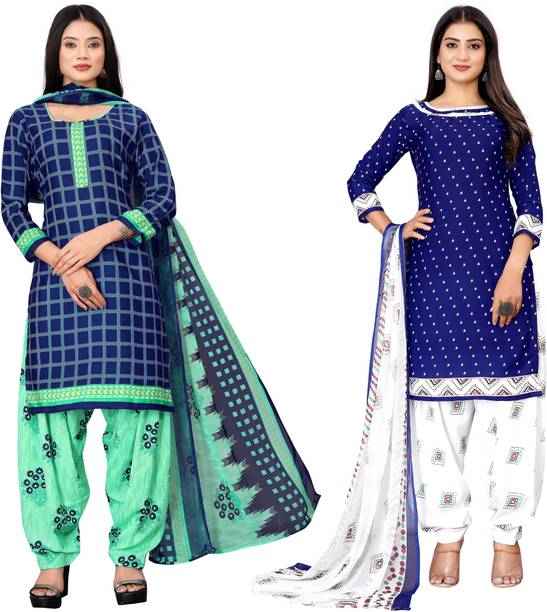 STYLEVEDA Crepe Printed Salwar Suit Material Price in India - Buy STYLEVEDA Crepe Printed Salwar Suit Material online at galgota.in - Image 2