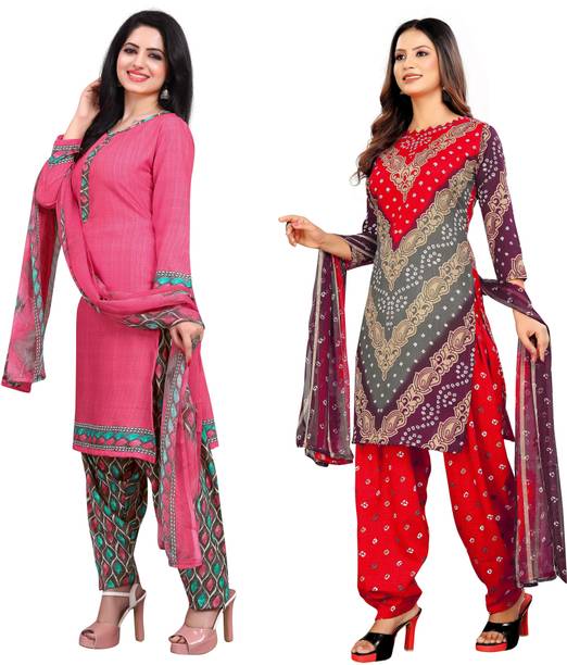 STYLEVEDA Crepe Printed Salwar Suit Material Price in India - Buy STYLEVEDA Crepe Printed Salwar Suit Material online at galgota.in - Image 2