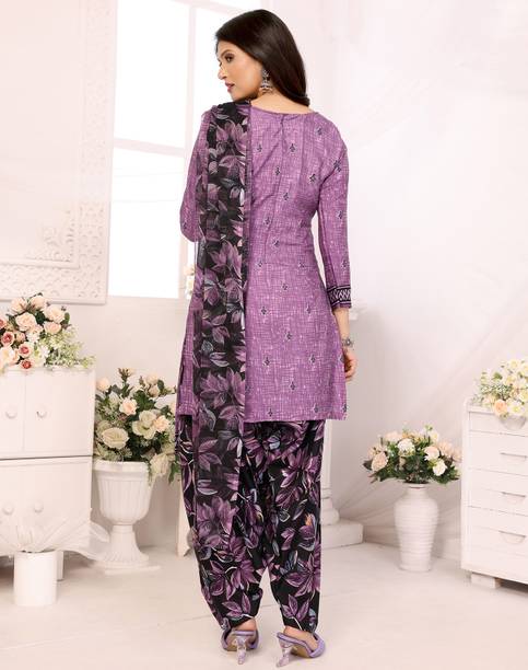 YASHIKA Crepe Floral Print Salwar Suit Material - Image 2