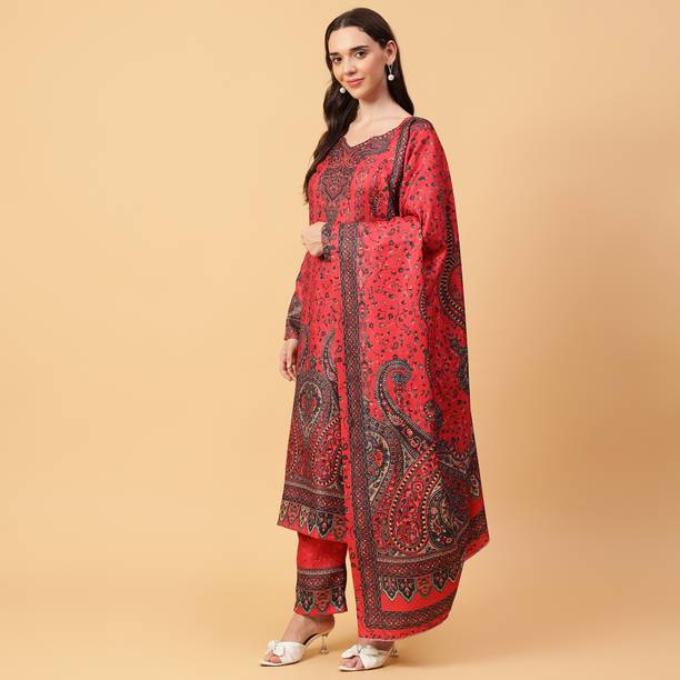 starmoda Wool Printed Salwar Suit Material Price in India - Buy starmoda Wool Printed Salwar Suit Material online at galgota.in - Image 3