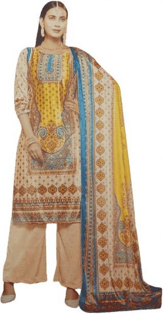 Omkar trader Velvet Printed Kurta & Palazzo Material Price in India - Buy Omkar trader Velvet Printed Kurta & Palazzo Material online at galgota.in - Image 5