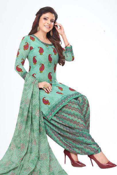 YASHIKA Crepe Printed Salwar Suit Material Price in India - Buy YASHIKA Crepe Printed Salwar Suit Material online at galgota.in - Image 2