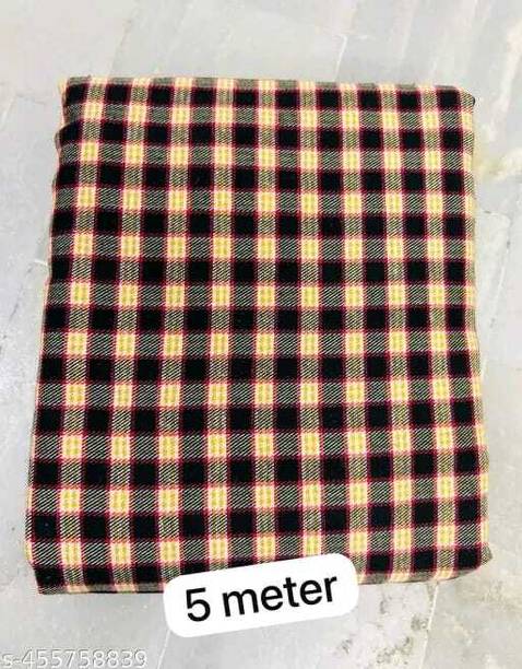 Unstitched Wool Kurta & Palazzo Material Checkered