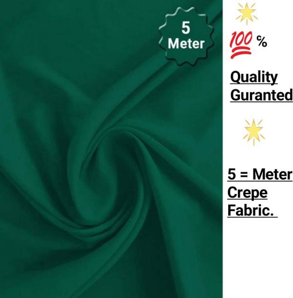 Unstitched Crepe Kurta Fabric Solid