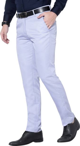 Unstitched Lycra Blend Trouser Fabric Solid