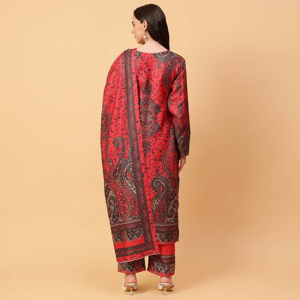 starmoda Wool Printed Salwar Suit Material Price in India - Buy starmoda Wool Printed Salwar Suit Material online at galgota.in - Image 2