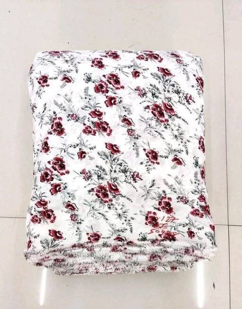 Unstitched Crepe Kurta & Patiyala Material Floral Print
