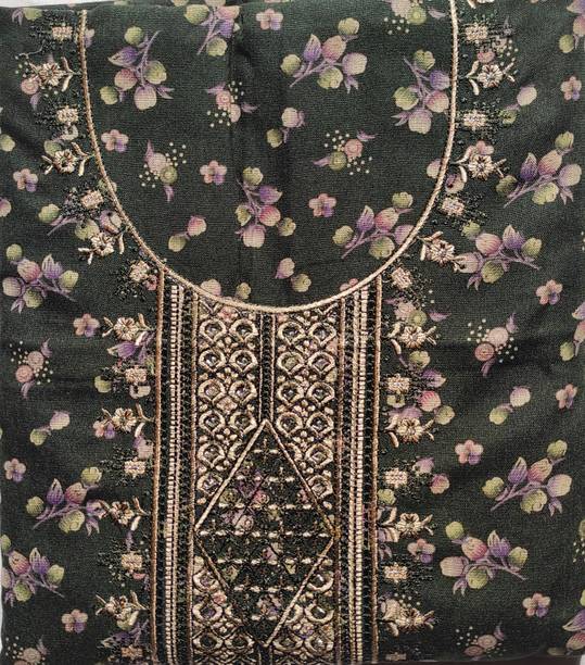 ABODH COLOURS Wool Embroidered Salwar Suit Material - Image 2