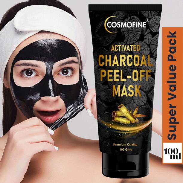 cosmofine Activated Charcoal Peel off Mask, Blackhead Removal Mask, Deep Cleansing