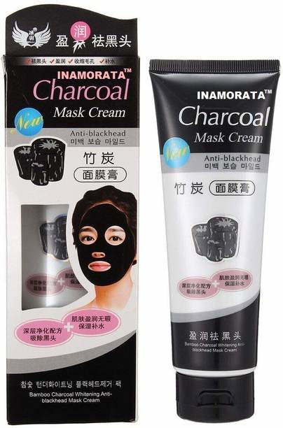 CHARCOAL Face Skin Care Black Bamboo Mask Blackhead