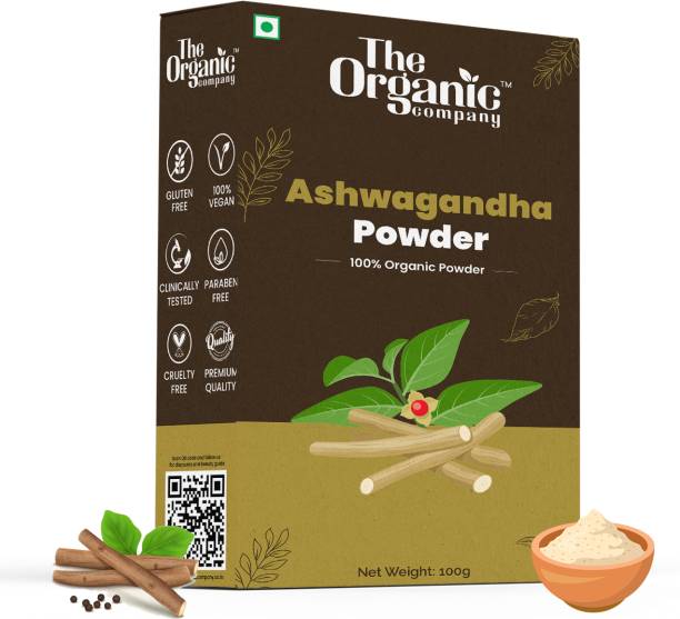 The Organic Company Ashwagandha Powder For Skin | Face | Eating | Drink | Edible | Tea | Original