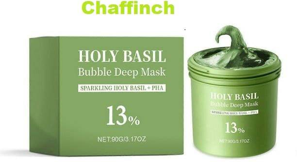 Chaffinch Holy Basil Bubble Deep Mask – Holy Basil & Carbonated Water for Cleansing Pores