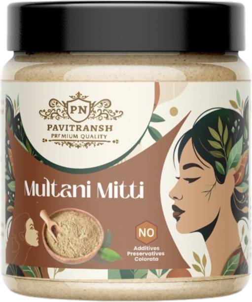 pavitransh 100% Pure Multani Mitti Powder Face Pack for Skin Hair Care Fuller's Earth