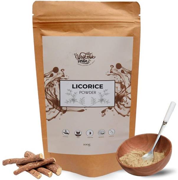 vriksha veda Pure & Natural Licorice Powder (Mulethi Powder) | Ayurvedic Supplement for Skin