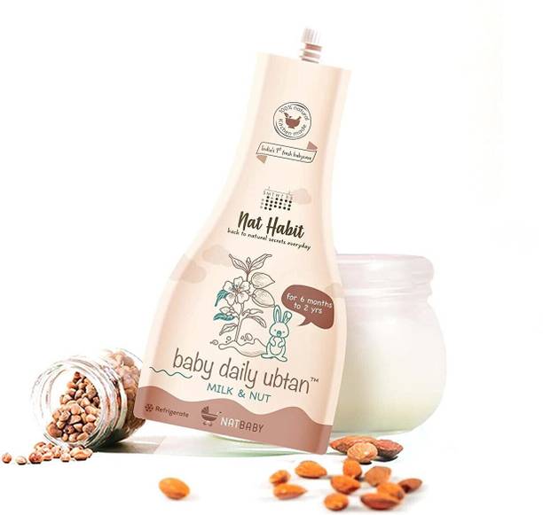 Nat Habit Baby Ubtan Face Pack With Milk & Nut| Pure Natural Body Wash