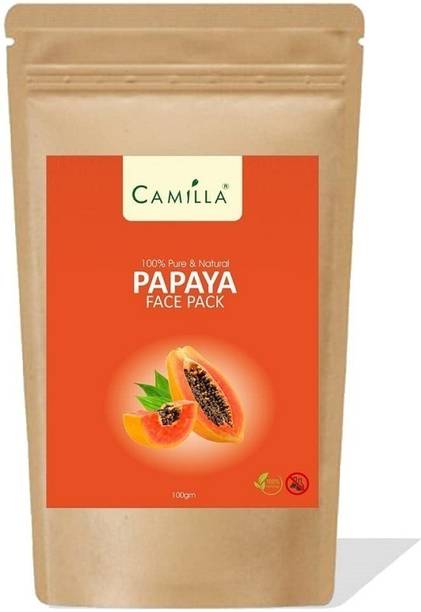 Camilla Papaya Face Pack Powder Face & Skin,100% Pure and Natural for Bright Skin