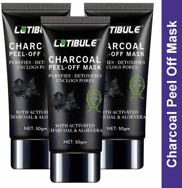 Latibule Activated Charcoal Face Mask Peel Off Pack For Strict Pore Unclogging