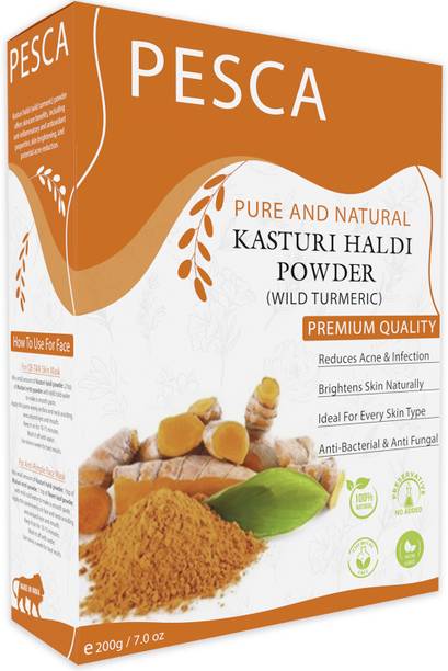 PESCA Natural Pure Wild Turmeric Powder,Kasturi Manjal Haldi Powder For Face Beauty