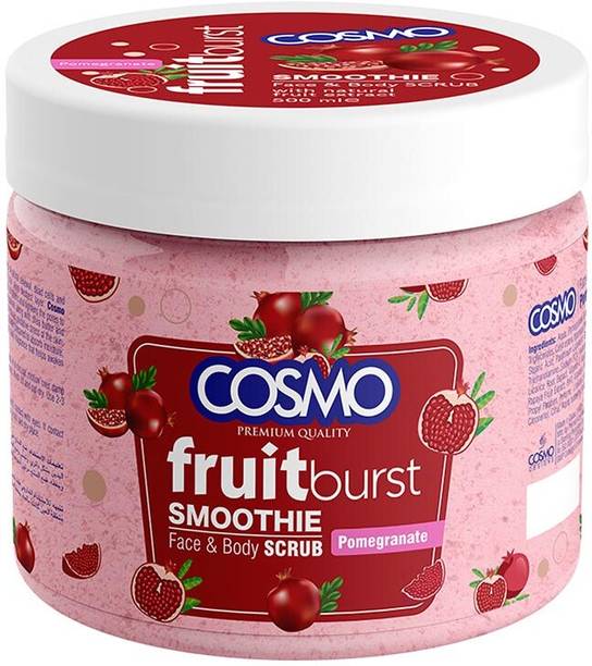 COSMO Pomegranate Face & Body Scrub Removes Dead Skin Cells and Impurities