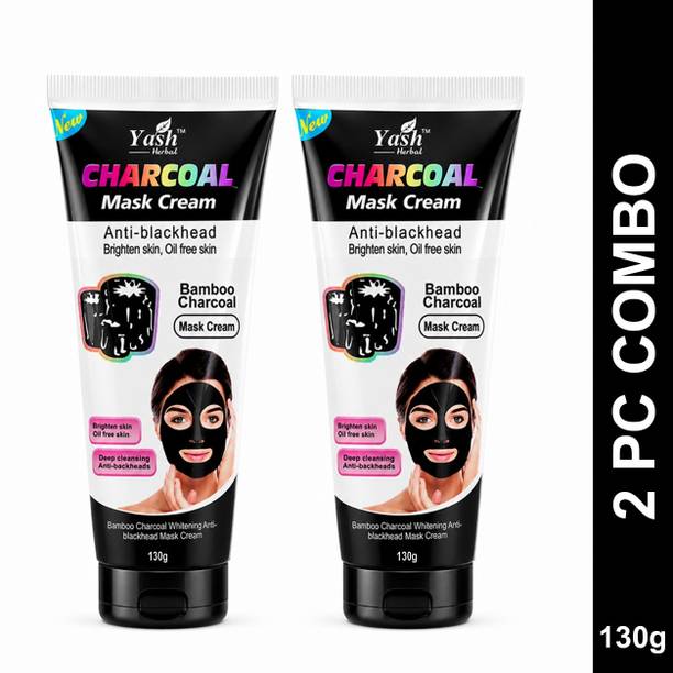 Yash Herbal Charcoal peel off mask Face Mask Cream Blackhead Removal For Women & Men