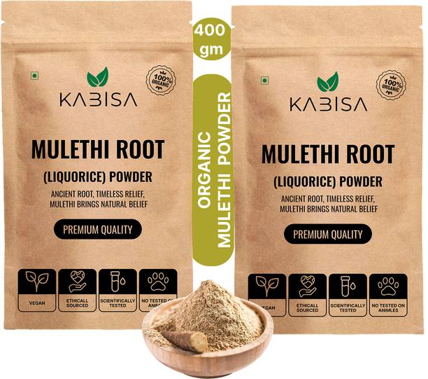 Kabisa Organic Mulethi Powder (Licorice / Mulathi / Mulaithi Powder) for Face and Skin