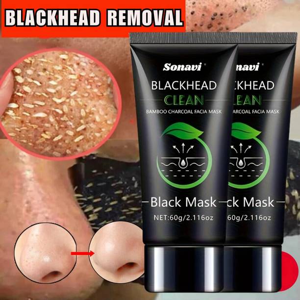 Sonavi Professional Use Charcoal Peel Off Mask, Removes Blackheads, Deep Pore Cleaning