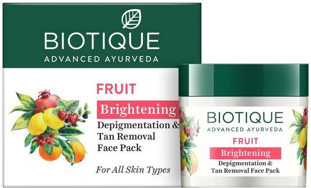 BIOTIQUE FRUIT Brightening & Tan Removal Face Pack