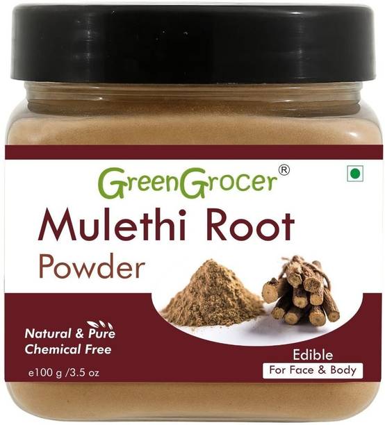GreenGrocer Natural Mulethi Powder (Licorice Powder) For Face And Skincare 100g