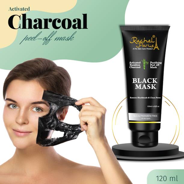 Rachel Paris Activated Face Charcoal Peel off mask with Natural Charcoal
